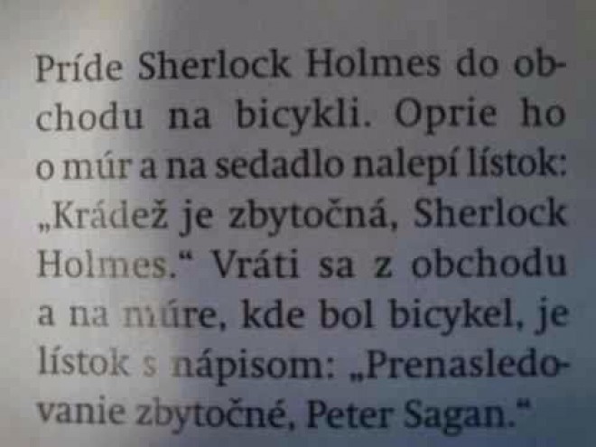 Sherlock, p, p :)