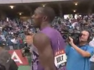 Usain Bolt a kameraman