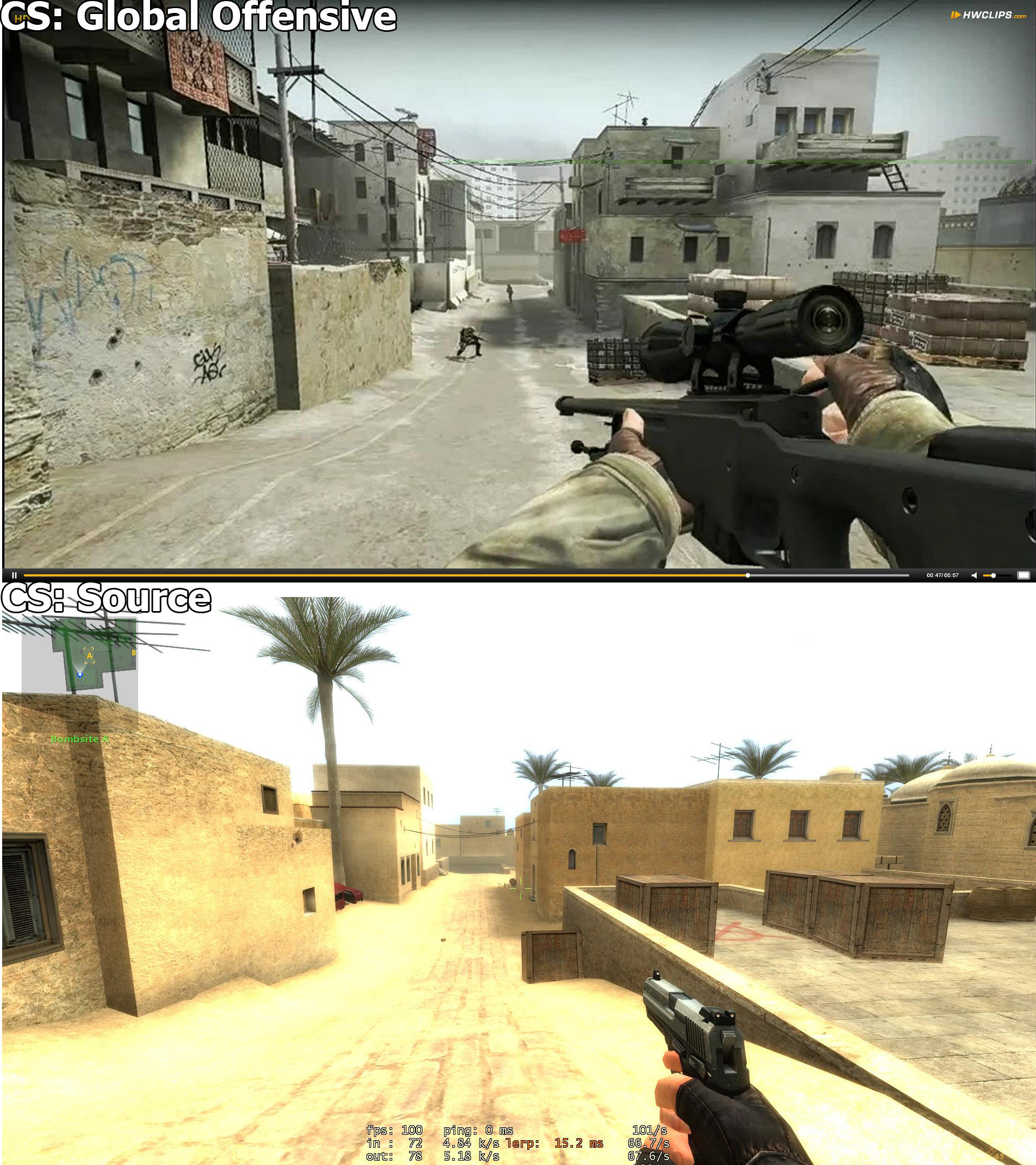 Vs source. Соурс оффенсив. Source против CS. Counter-Strike: Global Offensive Split Screen. КС соурс оффенсив.