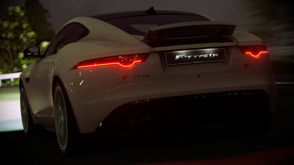 Ягуар XJ 2013 фары ночью