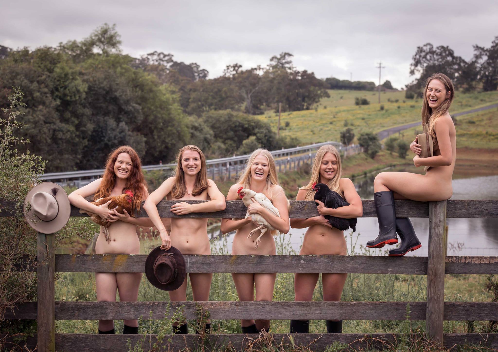 Topless Farm Girl